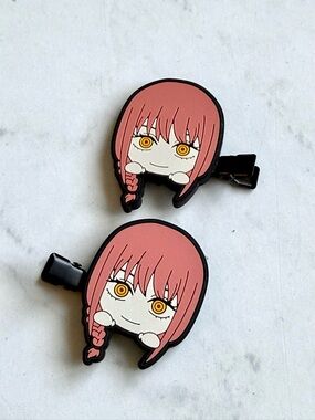 Chainsaw Man Makima Hair Clips Anime Japan Rubber Set